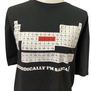 Womens 2X Periodically I'm Sarcastic Table of Elements Cotton Short Sleeve Tee